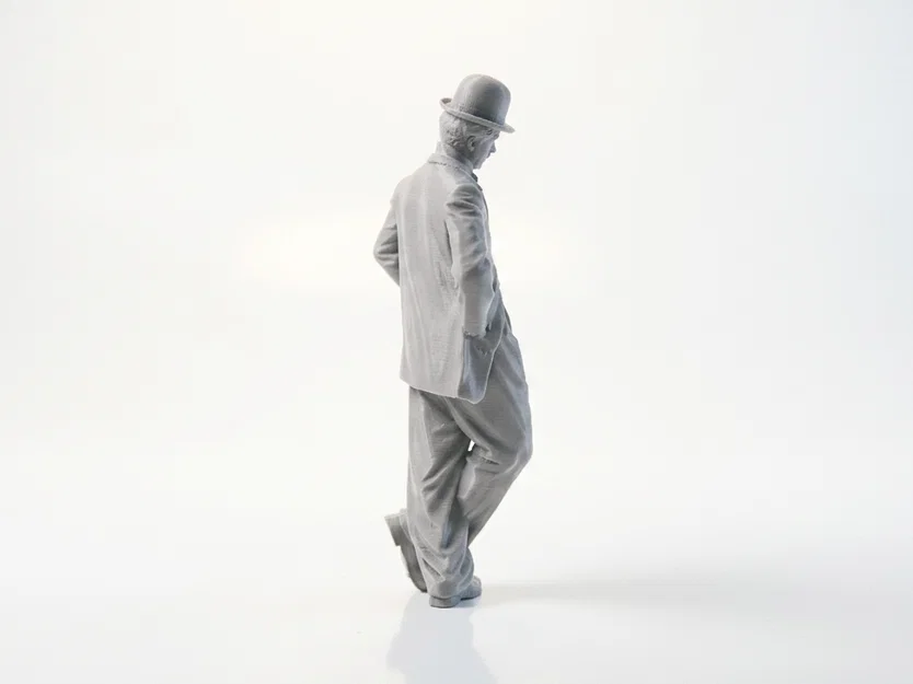 Tượng Charlie Chaplin – Mô hình 3D Printable (Celebrity) - Image 3
