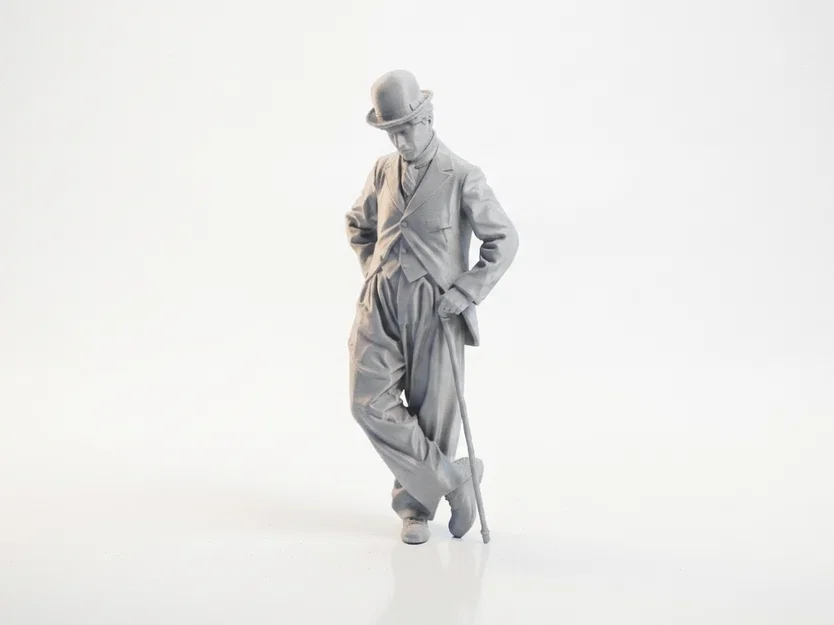 Tượng Charlie Chaplin – Mô hình 3D Printable (Celebrity) - Image 4