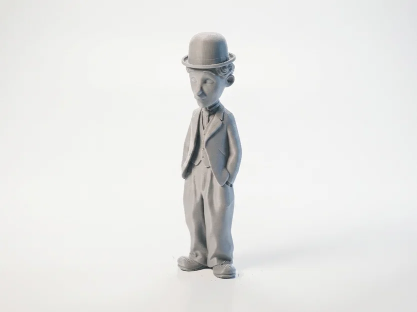 Mô hình tượng Charlie Chaplin – Celebrity 3D Printable (STL) - Image 1
