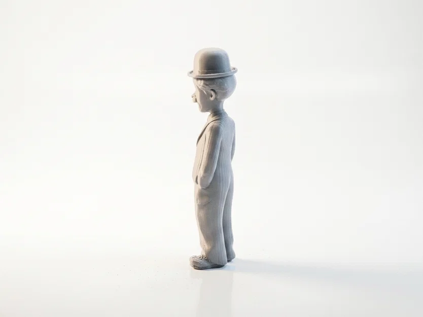 Mô hình tượng Charlie Chaplin – Celebrity 3D Printable (STL) - Image 3