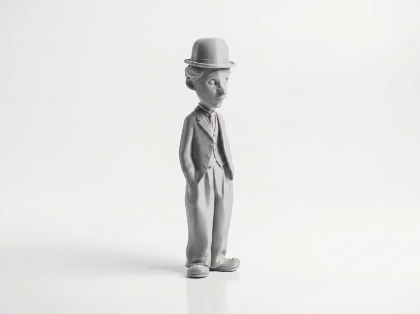 Mô hình tượng Charlie Chaplin – Celebrity 3D Printable (STL) - Image 4