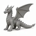 Steel Dragon (Rồng Thép) – mẫu Low-Poly góc cạnh, cánh rộng chắc chắn - Thumbnail 1