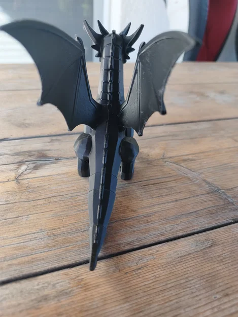Steel Dragon (Rồng Thép) – mẫu Low-Poly góc cạnh, cánh rộng chắc chắn - Image 4