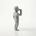 Mô hình STL tượng Drake 3D printable (Celebrity Musician Figurine) - Thumbnail 4