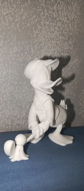 Mô hình 3D chú vịt Donald Duck chơi Golf trang trí siêu đáng yêu - Image 1
