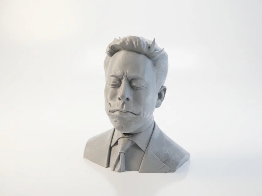 Tượng Bust Chân Dung Elon Musk (Celebrity Portrait) 3D Printable STL - Image 1