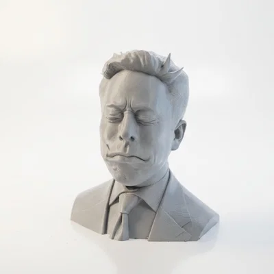 Tượng Bust Chân Dung Elon Musk (Celebrity Portrait) 3D Printable STL