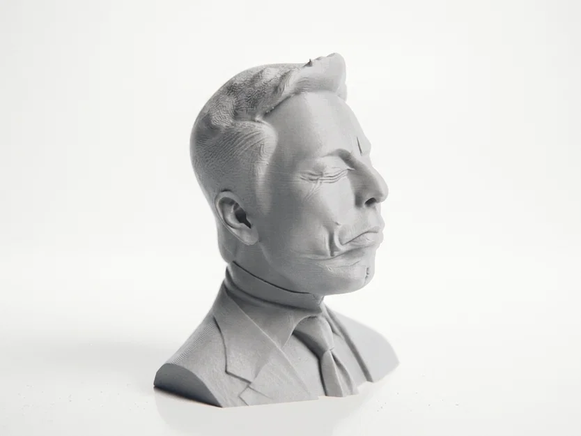 Tượng Bust Chân Dung Elon Musk (Celebrity Portrait) 3D Printable STL - Image 4