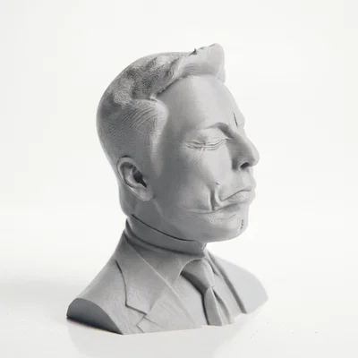 Tượng Bust Chân Dung Elon Musk (Celebrity Portrait) 3D Printable STL