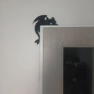 Trang trí cửa Night Fury Toothless