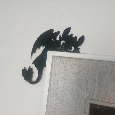 Trang trí cửa Night Fury Toothless