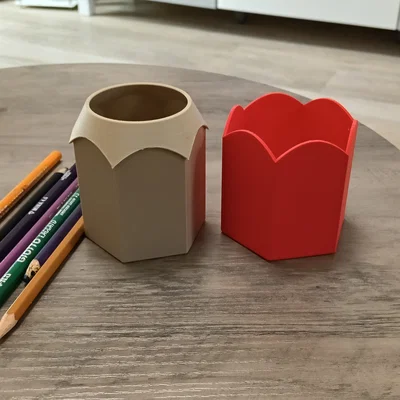 Hộp đựng bút hình bút chì 3D độc đáo, thiết kế 2 mảnh dễ in