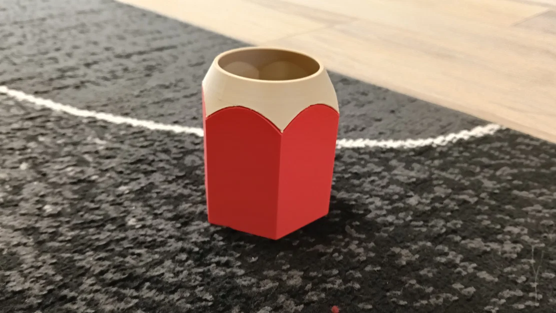 Hộp đựng bút hình bút chì 3D độc đáo, thiết kế 2 mảnh dễ in - Image 3