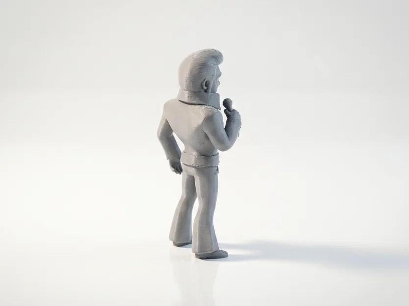 Tượng Bán Thân Elvis Presley (Celebrity Figurine) 3D Printable - Image 4