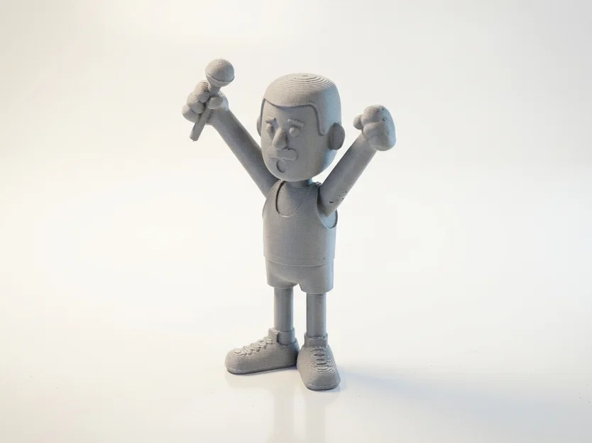 Tượng Freddie Mercury – Mô hình STL 3D Printable Celebrity - Image 1