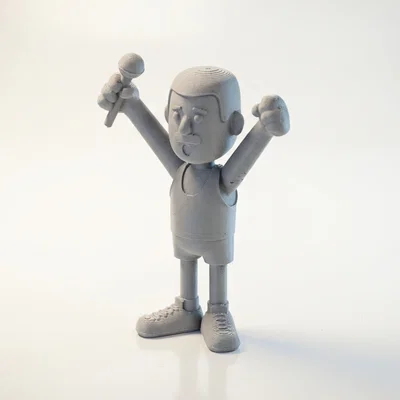Tượng Freddie Mercury – Mô hình STL 3D Printable Celebrity
