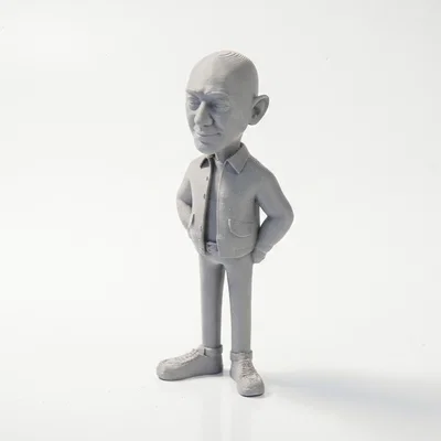 Tượng Jeff Bezos Celebrity 3D Printable (STL) để In 3D