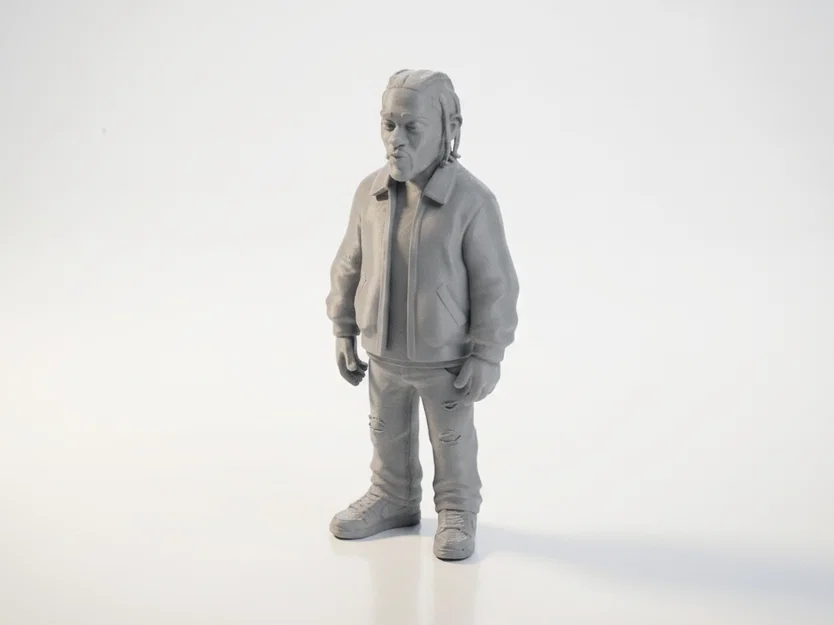 Tượng Kendrick Lamar – Figurine Celebrity 3D Printable (STL) - Image 1