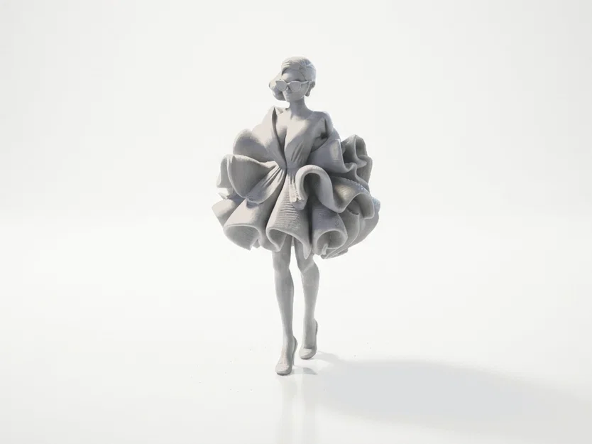 Tượng Lady Gaga 3D Printable – Figurine Celebrity (STL) - Image 1