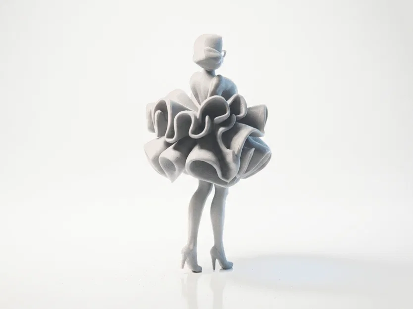 Tượng Lady Gaga 3D Printable – Figurine Celebrity (STL) - Image 4