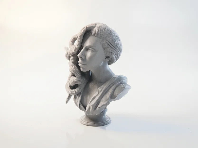 Tượng Bust Lady Gaga – Mẫu STL 3D Printable Sưu Tầm (Celebrity Collectible) - Image 1