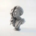 Tượng Bust Lady Gaga – Mẫu STL 3D Printable Sưu Tầm (Celebrity Collectible) - Thumbnail 1