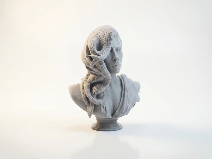Tượng Bust Lady Gaga – Mẫu STL 3D Printable Sưu Tầm (Celebrity Collectible) - Image 4