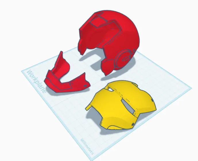 Mảnh cằm cải tiến (chin piece) cho mô hình mũ bảo hiểm Iron Man - Image 1