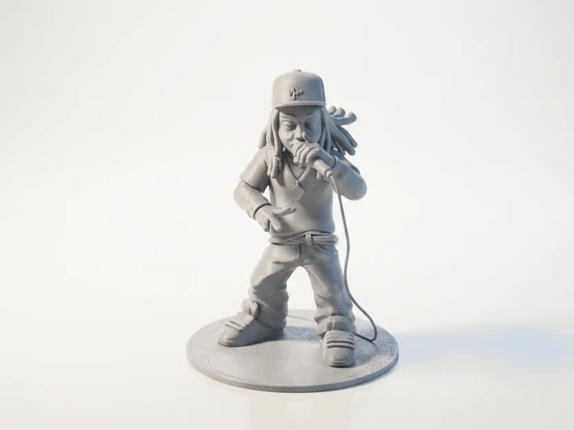 Tượng Lil Wayne Hip Hop Celebrity – Mẫu STL In 3D Printable - Image 1
