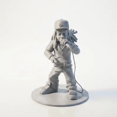 Tượng Lil Wayne Hip Hop Celebrity – Mẫu STL In 3D Printable