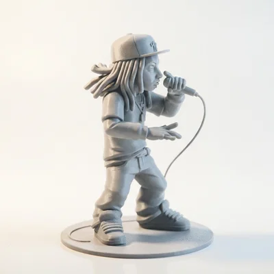 Tượng Lil Wayne Hip Hop Celebrity – Mẫu STL In 3D Printable