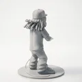 Tượng Lil Wayne Hip Hop Celebrity – Mẫu STL In 3D Printable - Thumbnail 3