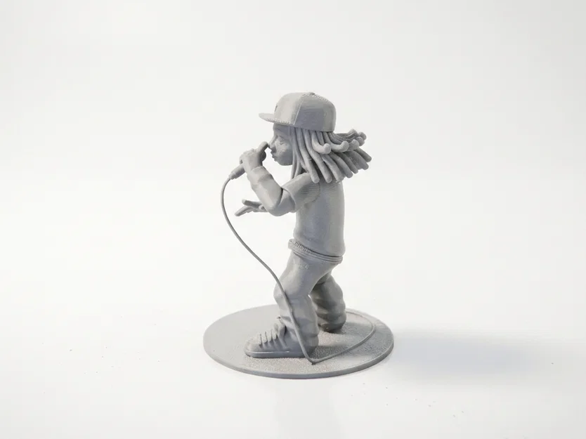 Tượng Lil Wayne Hip Hop Celebrity – Mẫu STL In 3D Printable - Image 4