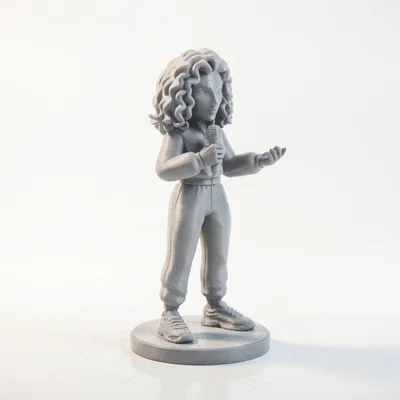 Tượng Figurine Ca Sĩ Lorde – Model 3D Printable (STL) Celebrity