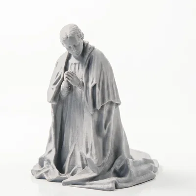 Tượng Tôn Giáo Hình Nhân Quỳ Gối – Model 3D In Được
