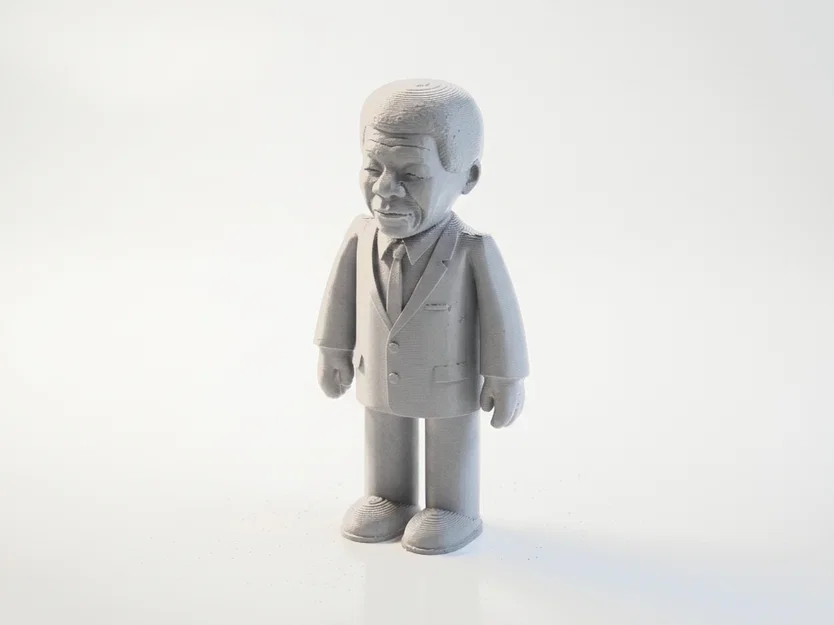 Tượng Nelson Mandela – Mô hình Celebrity 3D Printable - Image 1