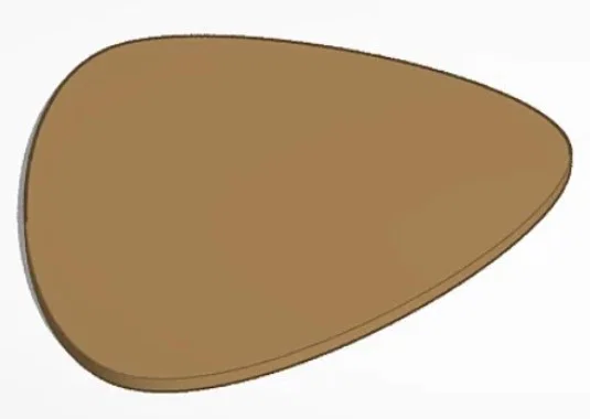 Mẫu gảy đàn Guitar (Guitar Pick) in 3D tiện dụng cho nhạc công - Image 1