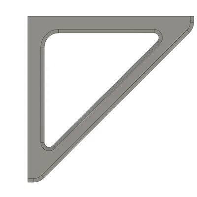 Pat đỡ kệ treo tường (Shelf Bracket) in 3D đơn giản và chắc chắn