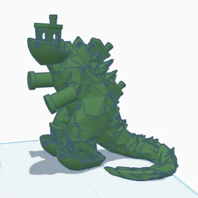 Mô hình Benchyzilla - Quái vật 3D độc đáo cho bàn làm việc