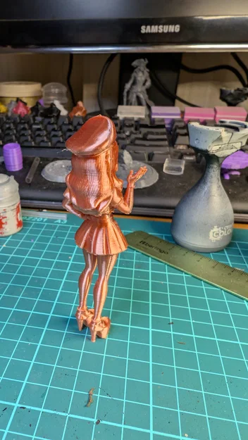 Mô hình nhân vật nữ phong cách quân đội đáng yêu - File in 3D đẹp - Image 2