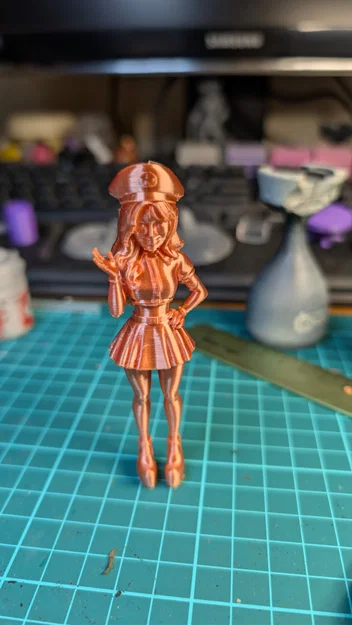 Mô hình nhân vật nữ phong cách quân đội đáng yêu - File in 3D đẹp - Image 3