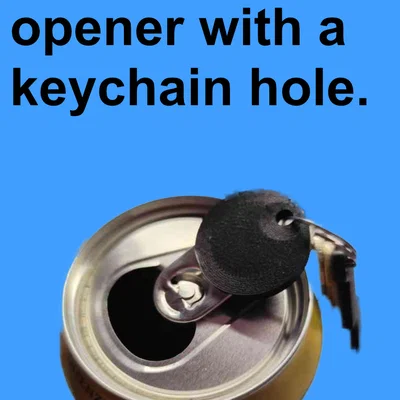 Móc khóa mở nắp lon (Keychain Can Opener)