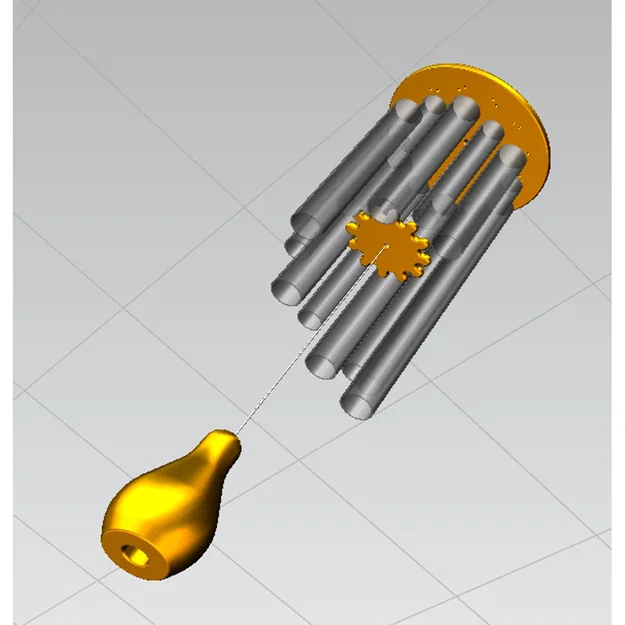 Mô hình Chuông gió (Windchime) thiết kế cho ống 20mm và 16mm - Image 1