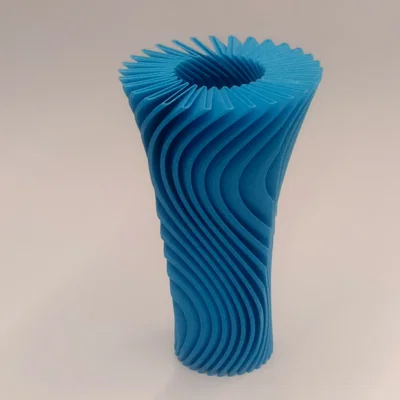 Mẫu bình hoa gợn sóng Wave Vase nghệ thuật cho không gian sống
