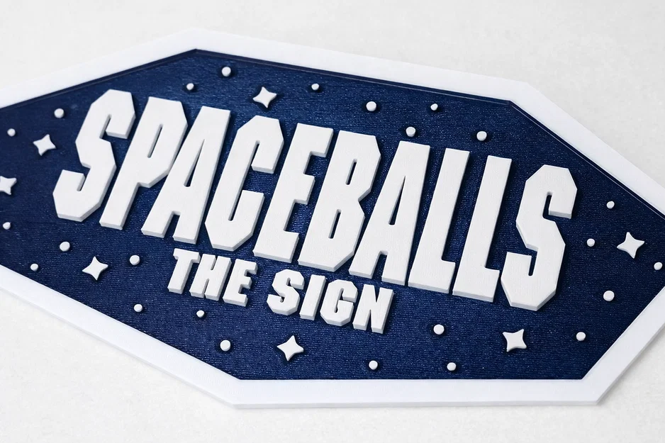 Mô hình 3D bảng hiệu Spaceballs đầy cá tính cho fan hâm mộ - Image 1