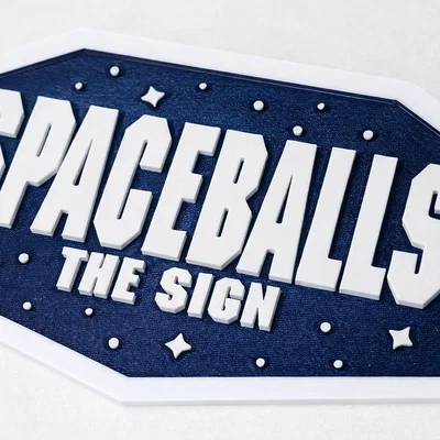 Mô hình 3D bảng hiệu Spaceballs đầy cá tính cho fan hâm mộ