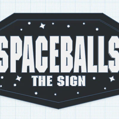 Mô hình 3D bảng hiệu Spaceballs đầy cá tính cho fan hâm mộ