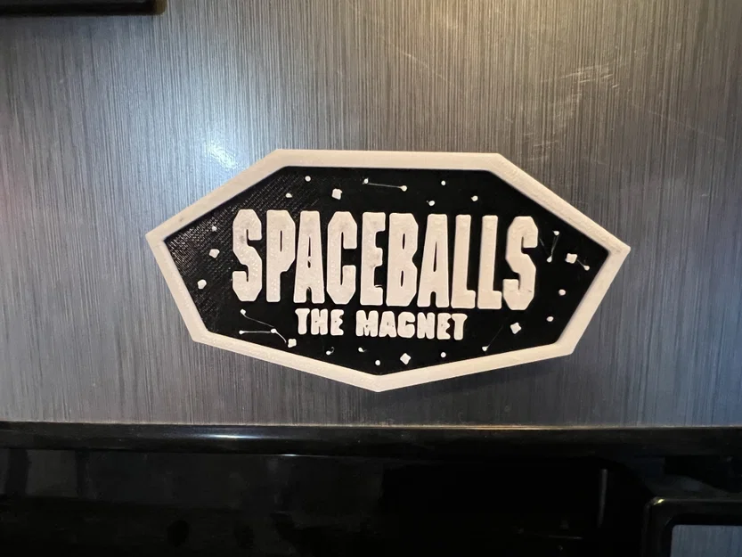 Biển hiệu nam châm Spaceballs - Mô hình 3D độc đáo cho tủ lạnh - Image 1