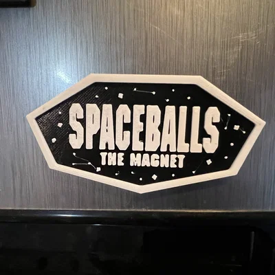 Biển hiệu nam châm Spaceballs - Mô hình 3D độc đáo cho tủ lạnh