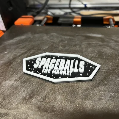 Biển hiệu nam châm Spaceballs - Mô hình 3D độc đáo cho tủ lạnh